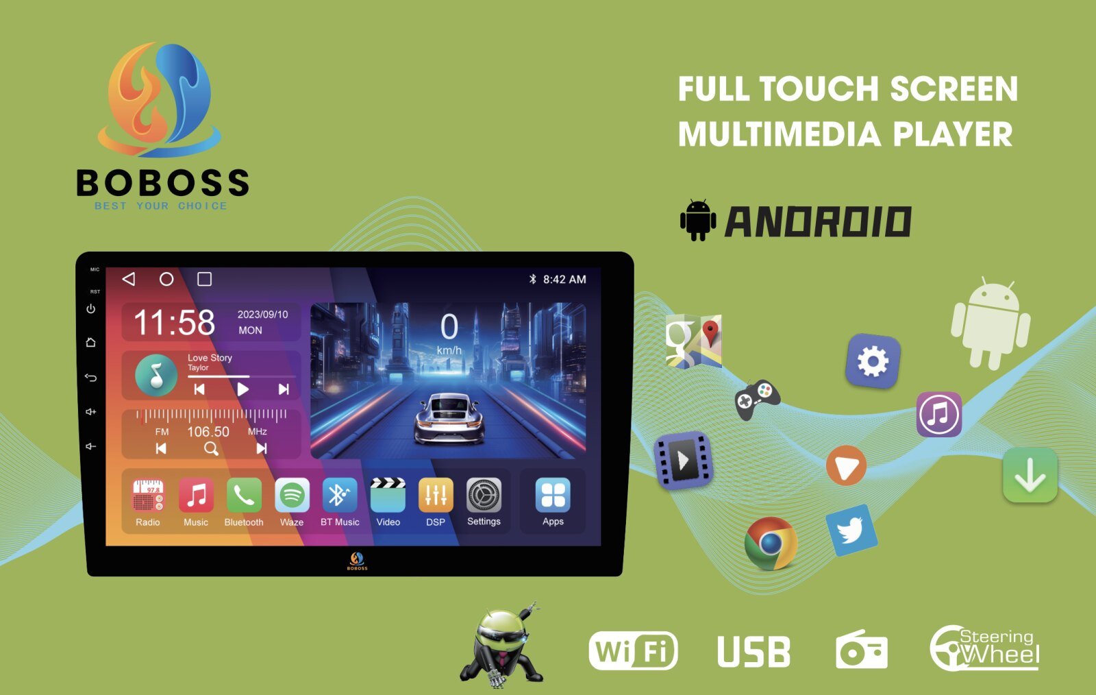 BOBOSS Full Touch Android Player